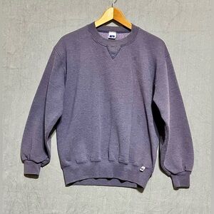 Vintage Russell Athletic Lavender Crewneck Sweater Single Stitch Made in USA